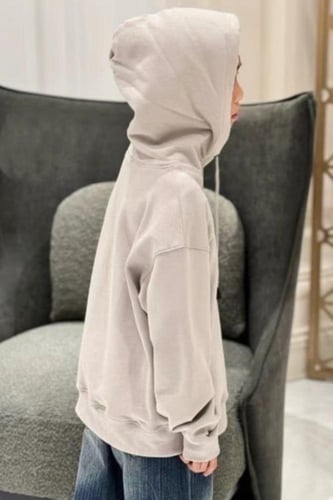 هودي من القطن بغطاء رأس