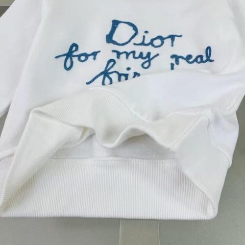 سويت شيرت قطن ابيض من ديور