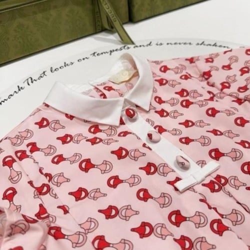 فستان قطن بطبعات