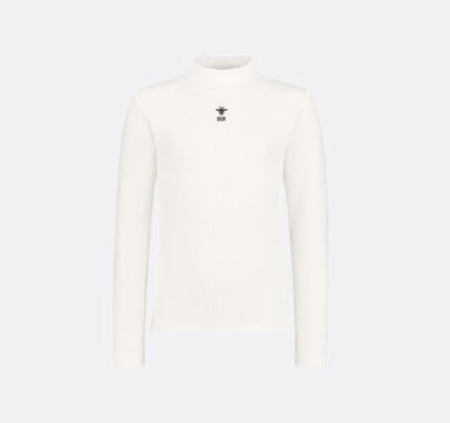 شيرت ابيض قطن بأكمام طويله