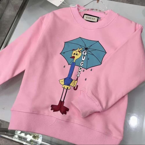 سويت شيرت قطن بصوره كرتونيه وشعار قوتشي