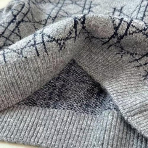 سويتر صوف باللون الرمادي من ديور