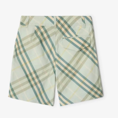 شورت قطن للأولاد بنقشة كاروهات