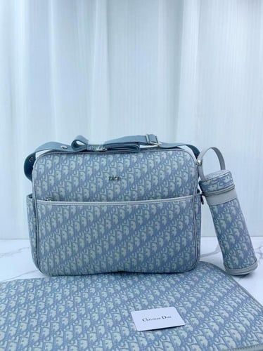 حقيبة تغيير للبيبي من قماش الجاكار