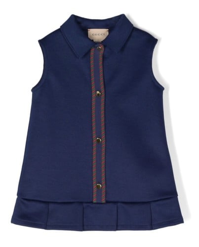 فستان قوتشي كحلي قصير بدون اكمام