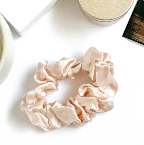 بكلة حرير - لون بيج