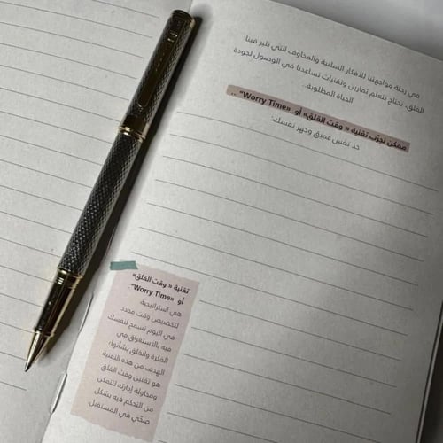 مفكرة القلق