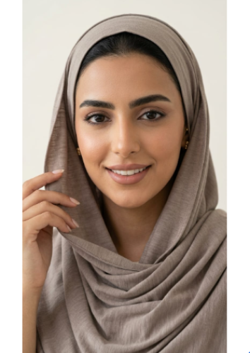 طرحة قطن ليكرا مريحة للاستخدام اليومي