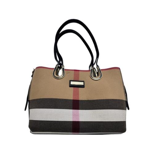 طقم حقائب يد وكتف (Vintage Plaid Set)