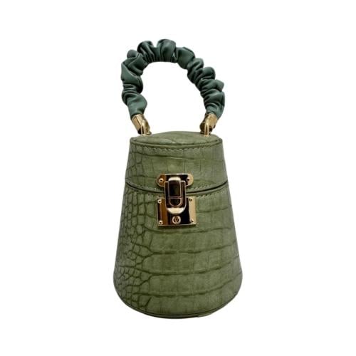 حقيبة يد دلو بنقشة التمساح (Croc-Embossed Bucket B...