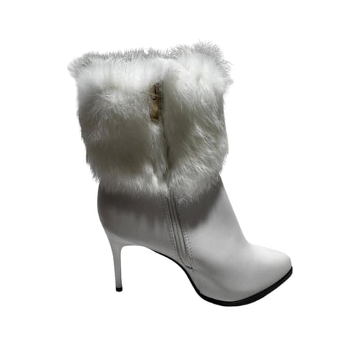 حذاء كاحل سيرجيو روسي حواف فرو