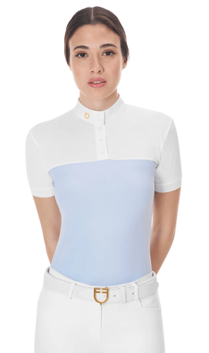 Woman Polo Shirt Light Blue