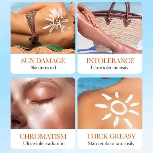 واقي من الشمس Spf 50+ لحماية الوجه والعناية بالبشر...