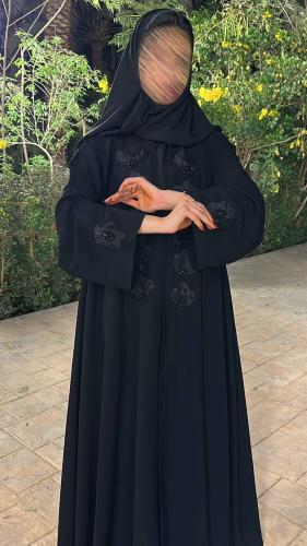 عباية وريف بقماش كوبرا