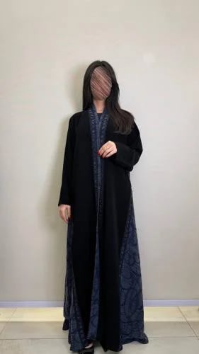 عباية سدره بقماش سرميك تدخيل قماش تركي نص كلوش