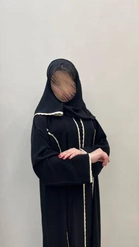 عباية شيخة بقماش سيراميك اندنوسي خط