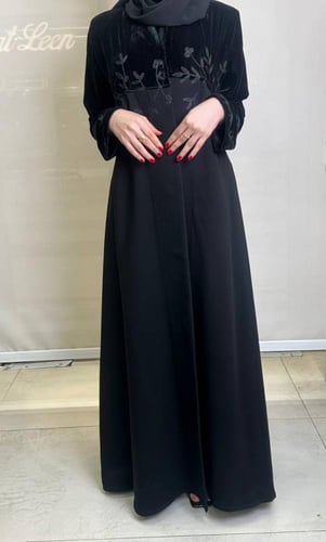 عبايه سرميك اندنوسي بتدخيل مخمل