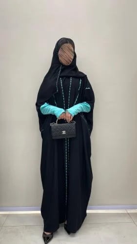 عباية رحاب بقماش ملكي نص بشت