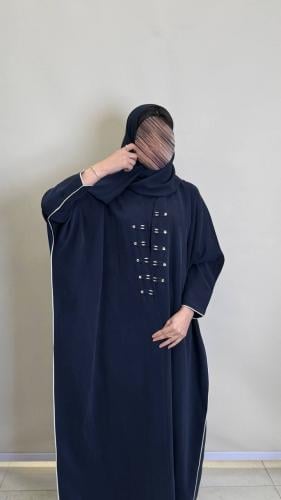 عبابة بقصة فراشه بقماش حرير ياباني