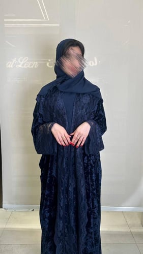 مخمل فرنسي بتدخيل دانتيل