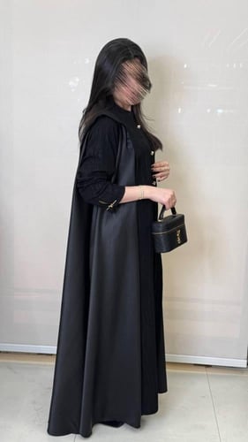 عباية نجود دبل كلوش بتدخيل قماش جاكار