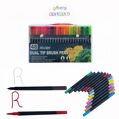 الوان Dual Tip Brush Pens