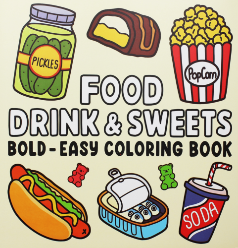 كتاب تلوين FOOD DRINK & SWEETS