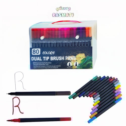 الوان Dual Tip Brush Pens