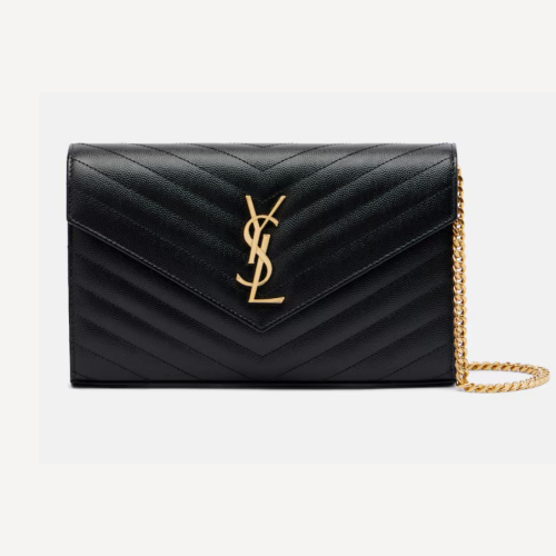 Cassandre Logo-Plaque Clutch Bag