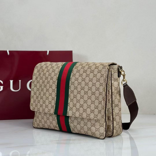 Gucci GG Supreme Web Messenger Bag