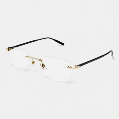 مونت بلانك اطار طبي ذهبي لامع بتصميم مربع موديل MB...