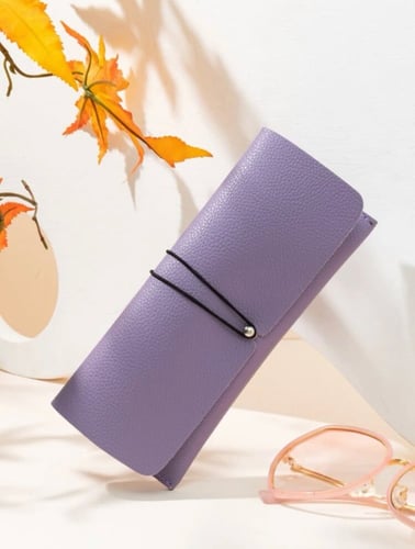 حافظة نظارات جلد بلون موف 11839