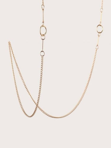 سلسلة نظارات بحلقة ذهبية