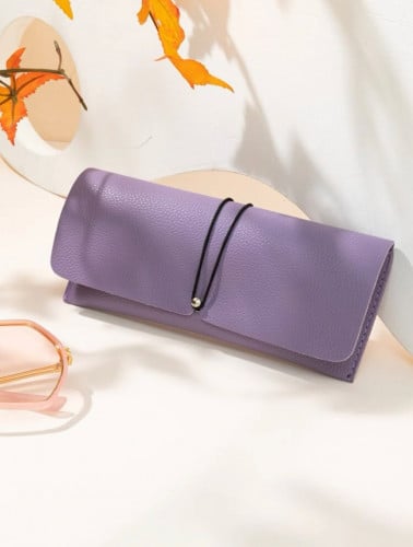 حافظة نظارات جلد بلون موف 11839