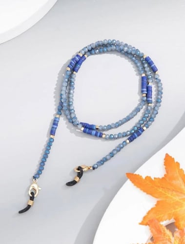 سلسلة نظارات بخرز أزرق 11866