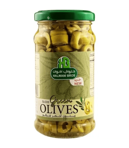 Green olives Halwani slices with chili 240 g