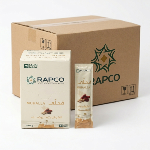 Carton of 6 boxes of date sweetener with white cho...