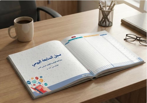 لغة انجليزية - غلاف سجل درجات أعمال الفصل + سجل مت...