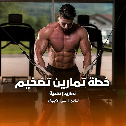 خطة تمارين تضخيم | شامل التغذية