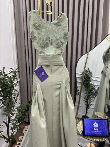 فستان سهره تفاحي ذيل باربي