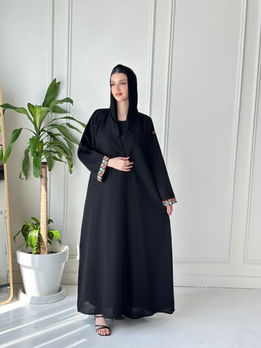 عباية ورود ع الكم