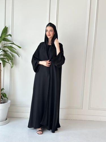 عبايه كريب الفخامه كامل الكم