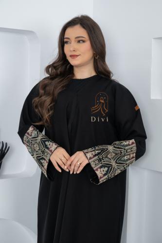 عبايه كتان كلفه مقلم ع الكم