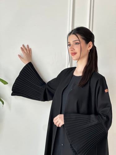 عباية كسرات مموج ع الكم