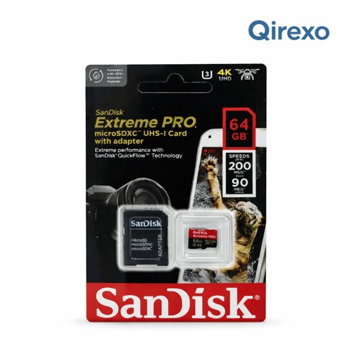 بطاقة ذاكرة SanDisk Extreme PRO microSDXC سعة 64GB...
