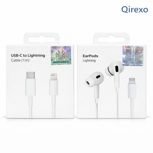 سماعات EarPods بمنفذ Lightning مع كيبل USB-C إلى L...
