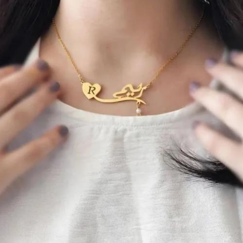 سلسال اسم مع قلب وحرف وحبه لؤلؤ