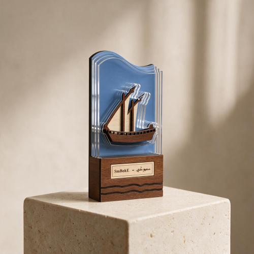 Acrylic slices boat
