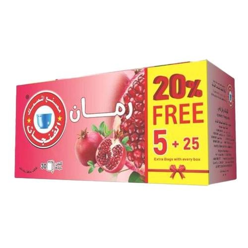 شاي الرمان الفنجان 25+5 اظرف مجانا