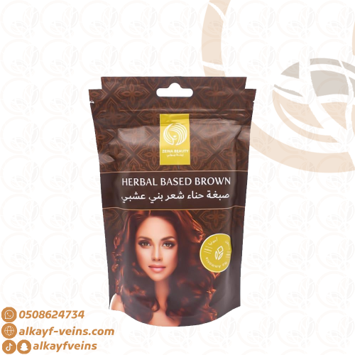 صبغة حناء شعر بني عشبي